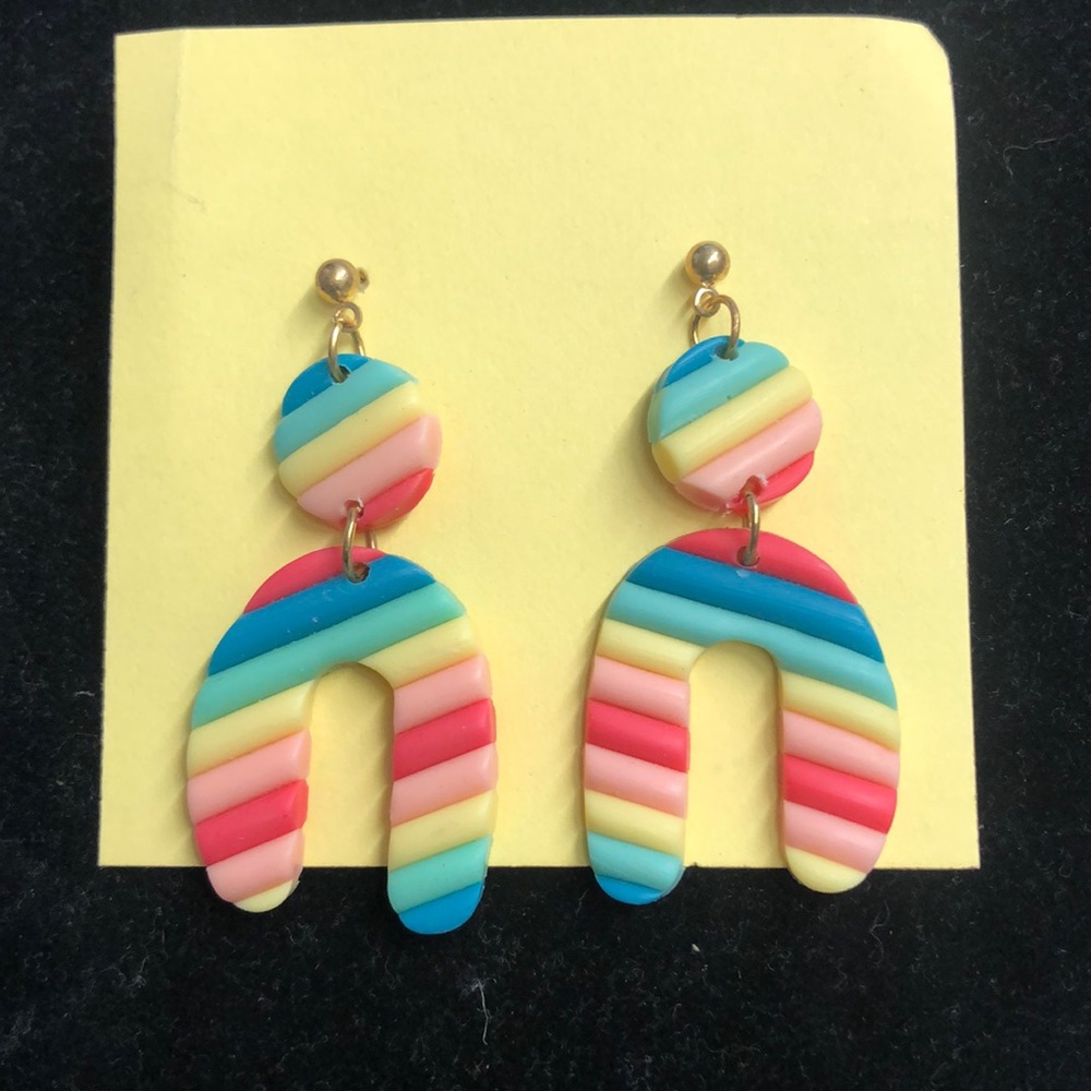Polymer clay earrings